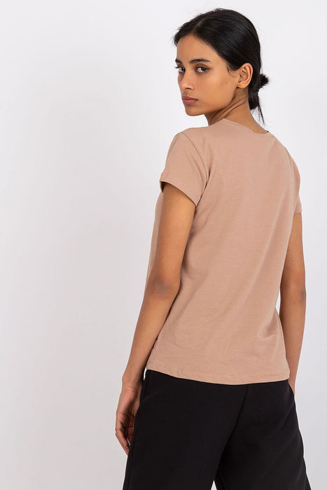 Chic Everyday Comfort: Women's Cotton Blend Short Sleeve Tee