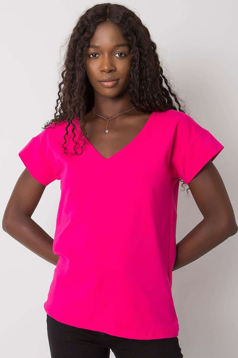 Romantic Heart Cutout Blouse - Trendy Cotton Blend with Short Sleeves