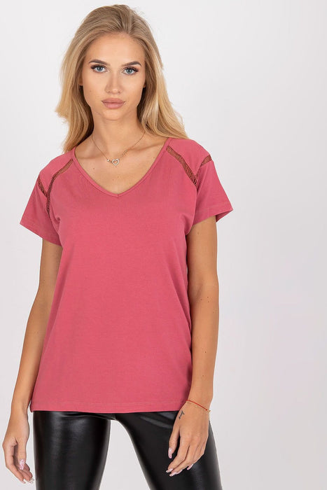 Sweetheart Neckline Short Sleeve Blouse