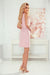 Blossom Bliss Floral Day Dress with Elegant Gold Accents and Practical Pockets by Numoco