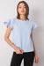 Frilled Sleeve Parisian Cotton Blend Top