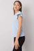 Frilled Sleeve Parisian Cotton Blend Top