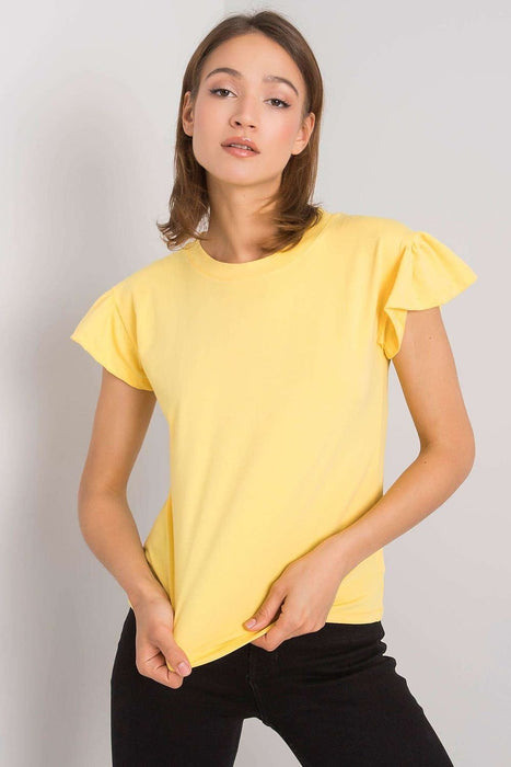 Frilled Sleeve Parisian Cotton Blend Top