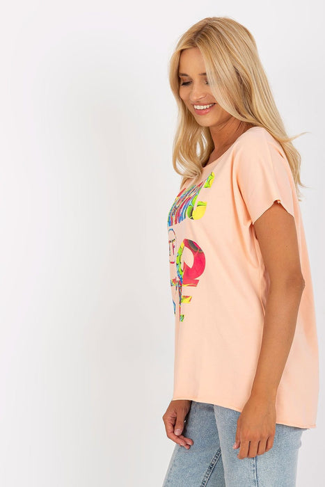 Stylish Patterned Cotton Blend Top