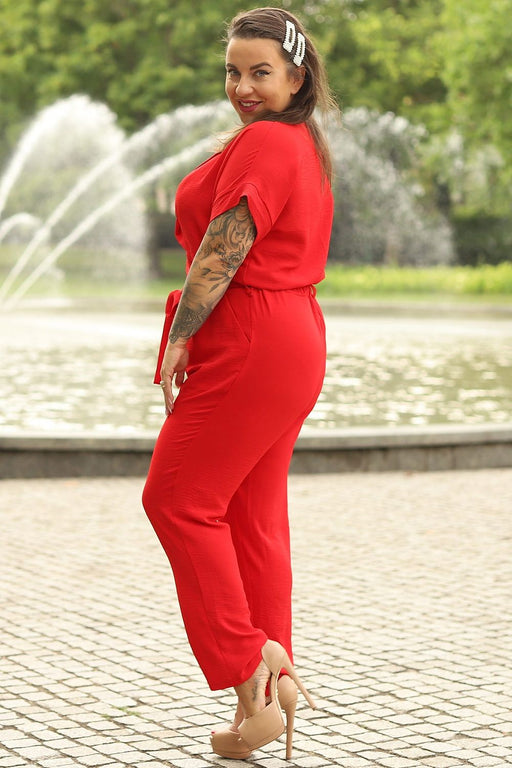 Elegant Plus Size Farida Envelope Jumpsuit: Versatile Elegance for Confident Women