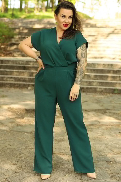 Elegant Plus Size Jumpsuit: Olka One-Piece Ensemble - Chic Plus Size Jumpsuit: The Ultimate Wardrobe Essential