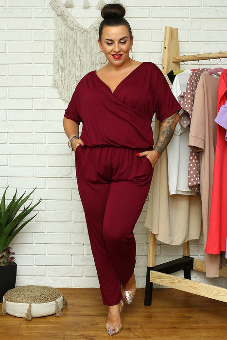 Ibiza Chic Plus Size Knit Jumpsuit