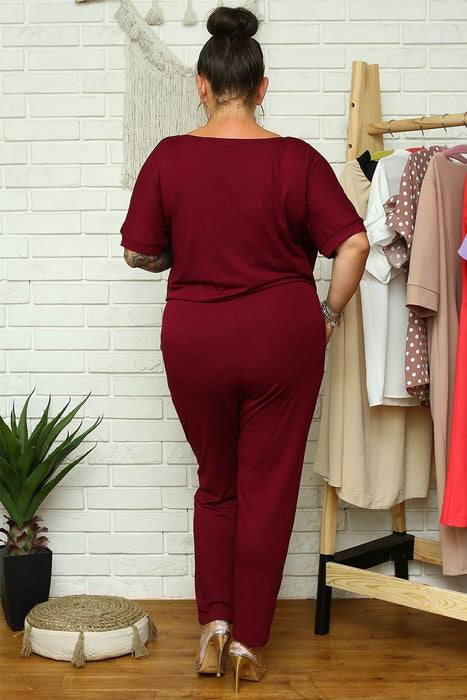 Ibiza Chic Plus Size Knit Jumpsuit