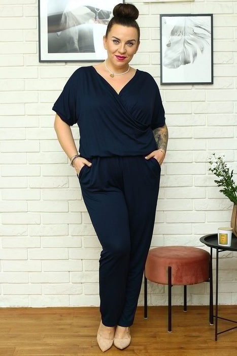 Ibiza Chic Plus Size Knit Jumpsuit