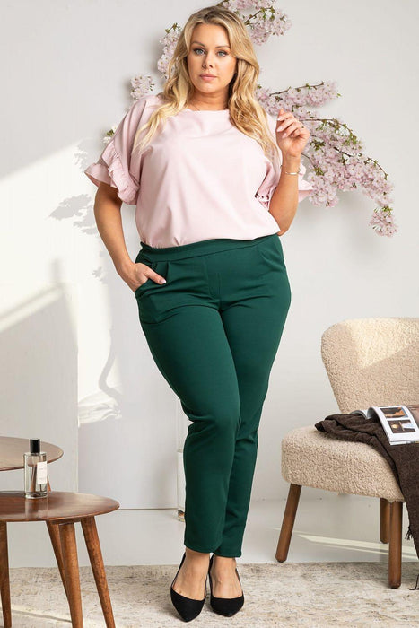 Elegant Plus Size Stretch Pants for Women - A Stylish and Versatile Essential