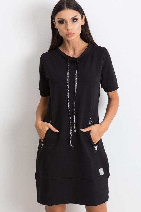 Trendy Short Sleeve Athletic Dress with Pockets