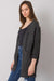 Chic Parisian Long Cardigan with Convenient Pockets