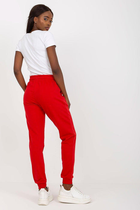 Stylish High-Waisted Lounge Trousers with Pockets and Adjustable Tie