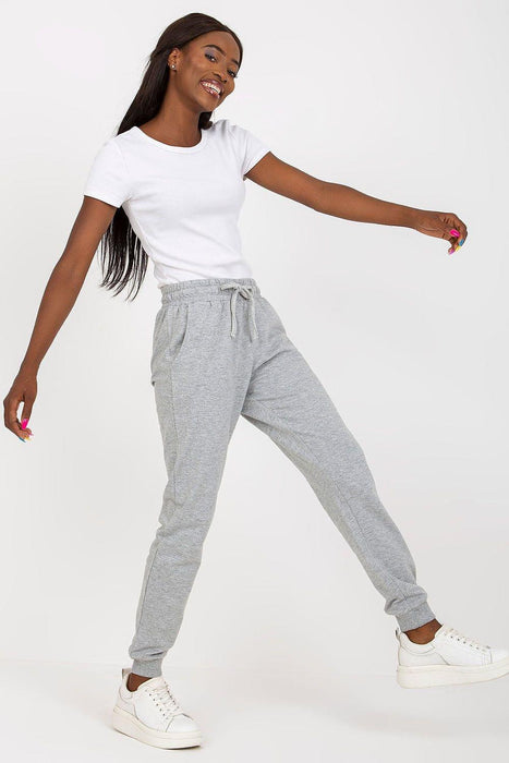 Stylish High-Waisted Lounge Trousers with Pockets and Adjustable Tie