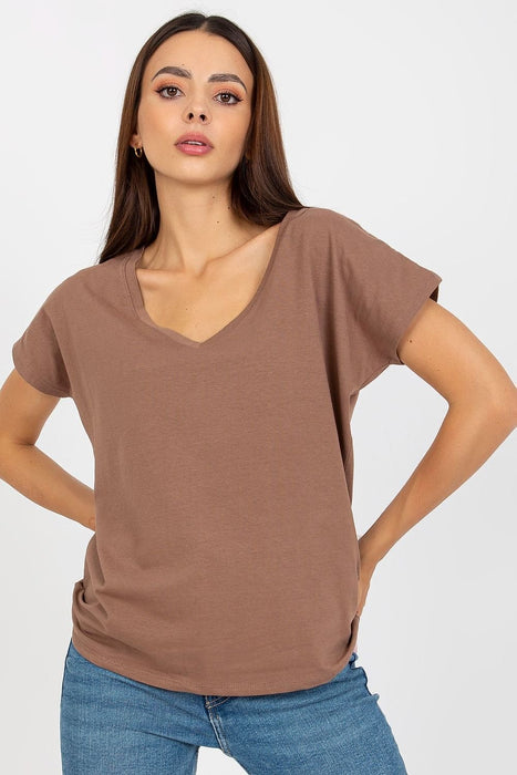 Chic Heart-Shaped Neck Everyday Tee