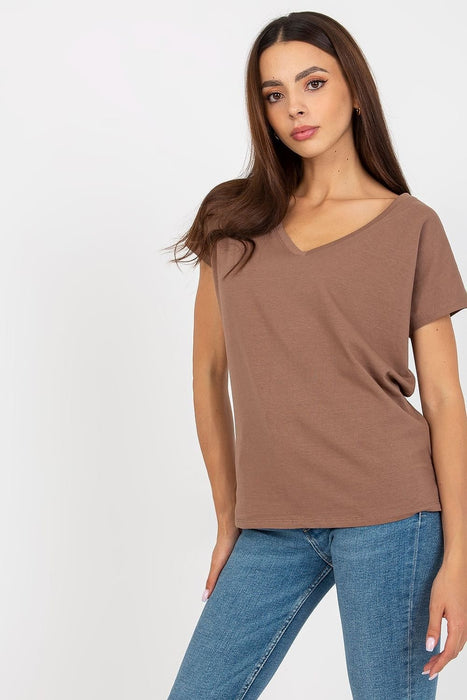 Chic Heart-Shaped Neck Everyday Tee