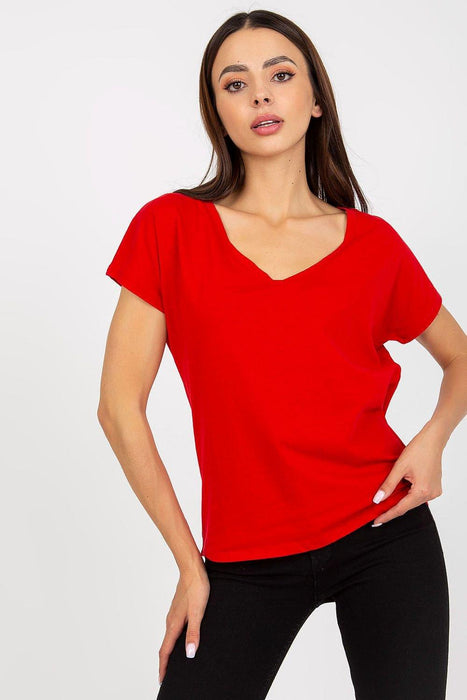 Chic Heart-Shaped Neck Everyday Tee