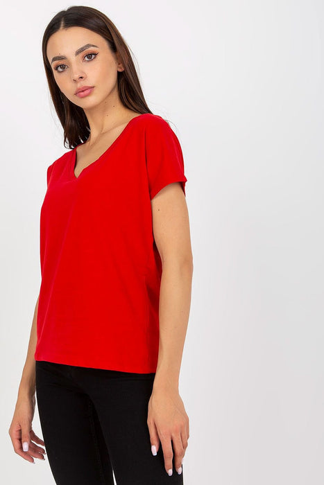 Chic Heart-Shaped Neck Everyday Tee