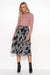 Charming Floral Tulle Midi Skirt - A Versatile Addition to Your Wardrobe