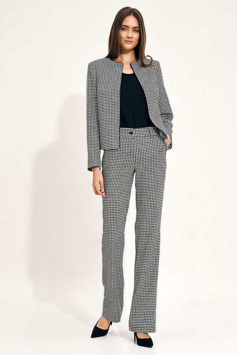 Sophisticated Flare Pants with Belted Design