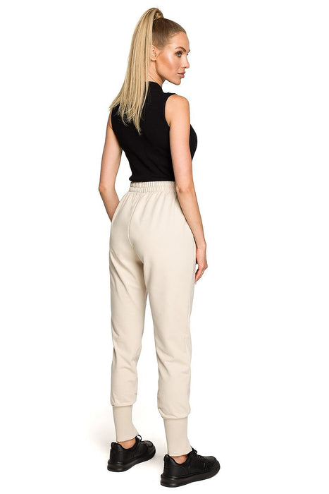 Sleek Cutout Embroidered Lounge Pants