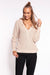 Stylish Heart-Cut Neckline Knit Sweater