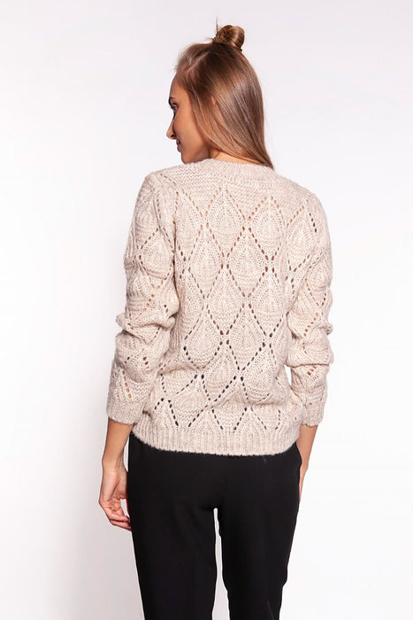 Stylish Openwork Knit Pullover