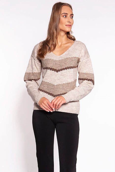 Trendy Chevron Knit Jumper