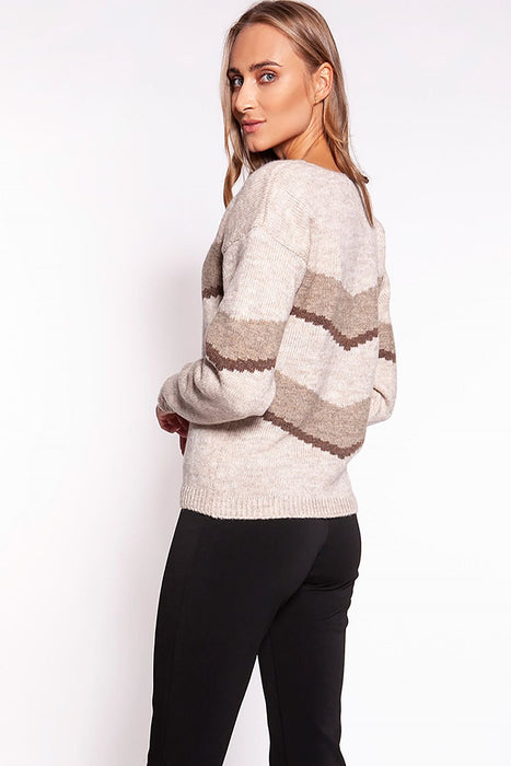 Trendy Chevron Knit Jumper