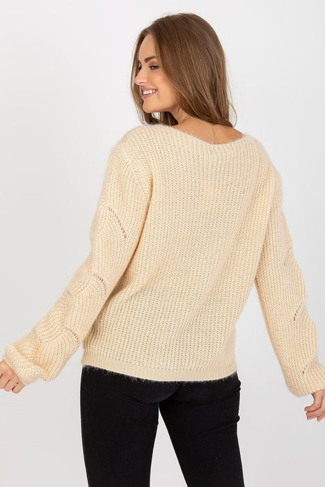 Sophisticated Openwork Knit Pullover - A Timeless Fashion Essential