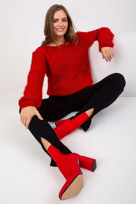 Sophisticated Openwork Knit Pullover - A Timeless Fashion Essential