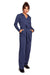 Chic V-Neck Jumpsuit Set with Stylish Belt