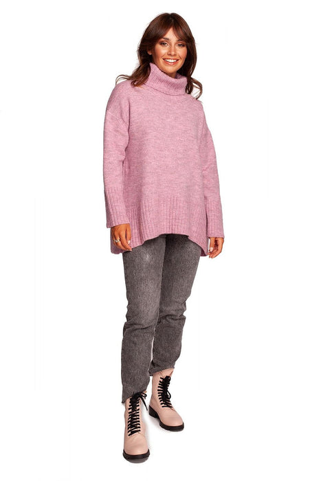 Stylish Ribbed Turtleneck Knit Jumper