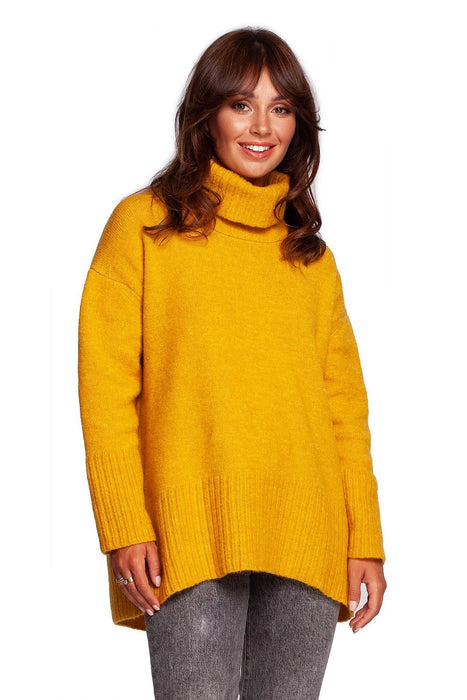 Stylish Ribbed Turtleneck Knit Jumper