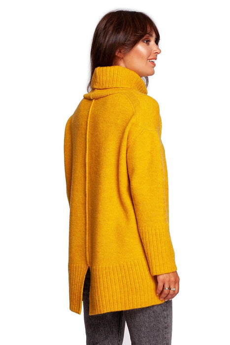 Stylish Ribbed Turtleneck Knit Jumper