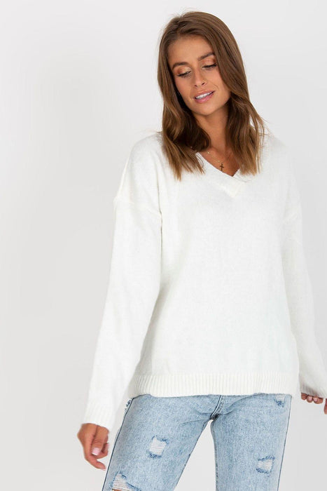 Chic Heart Neckline Sweater - Effortless Style