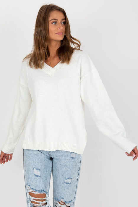 Chic Heart Neckline Sweater - Effortless Style