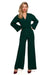 Elegant Flared Sleeve Jumpsuit Ensemble