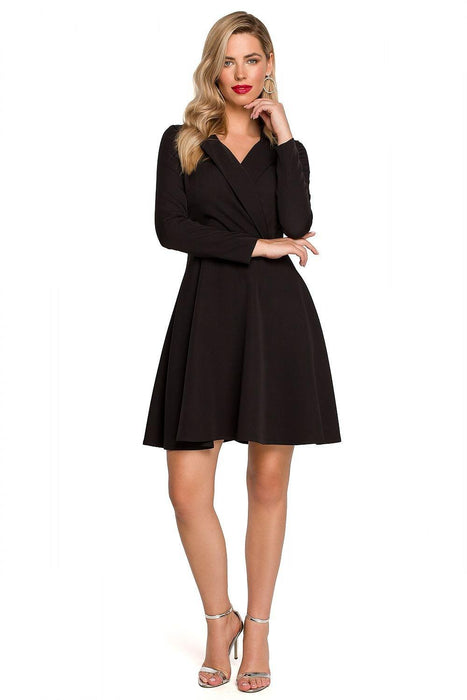 Chic Envelope Neck Flare Dress