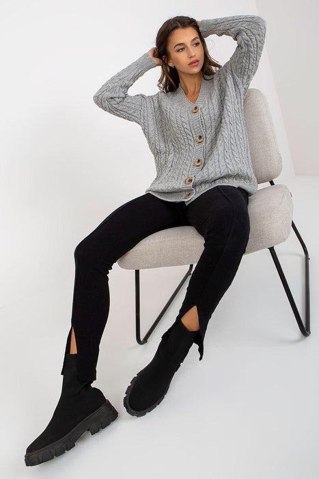 Parisian Chic Buttoned Sweater