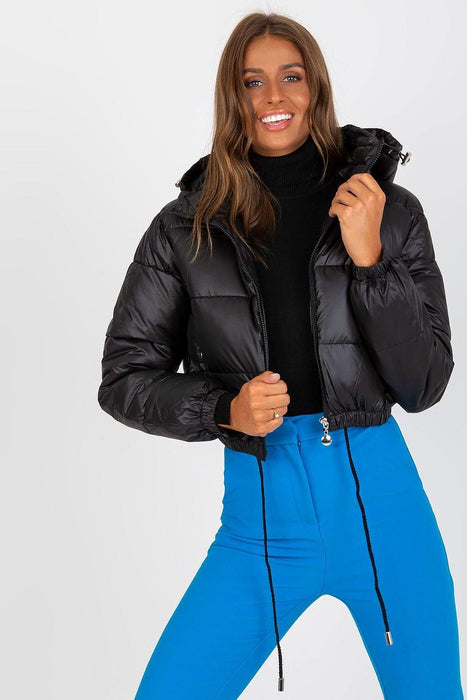 Cozy Women's Quilted Down Jacket with Removable Hood for Winter