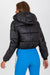 Cozy Women's Quilted Down Jacket with Removable Hood for Winter