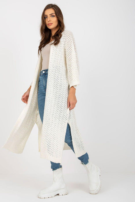 Elegant Openwork Knit Cardigan for All-Day Comfort