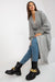 Elegant Parisian Wrap Cardigan with Tie Belt