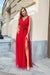 Chic High-Slit Long Bicotone Gown