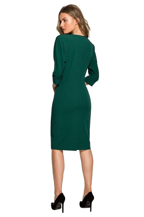 Chic Batwing Sleeve Day Dress