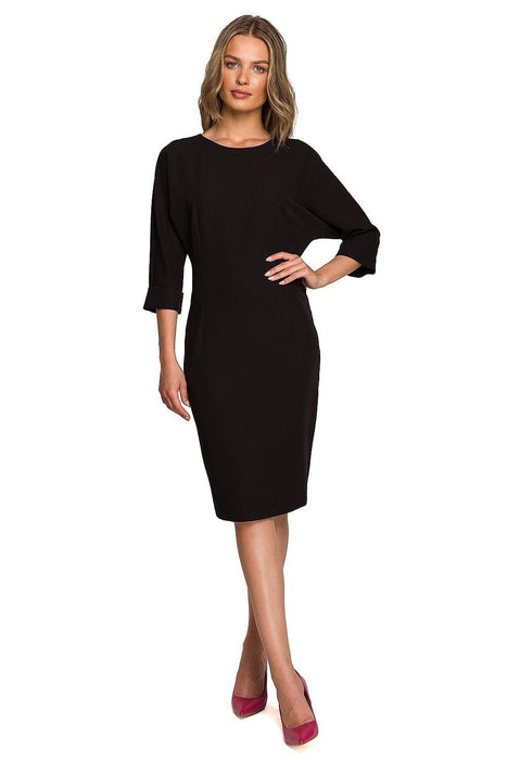 Chic Batwing Sleeve Day Dress