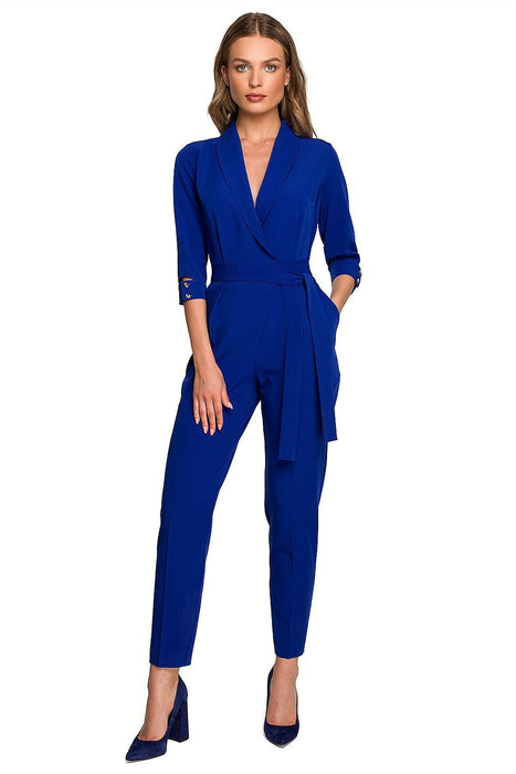 Elegant Shawl Collar Jumpsuit for Effortless Elegance