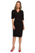 Elegant Envelope Dress with Batwing Sleeves