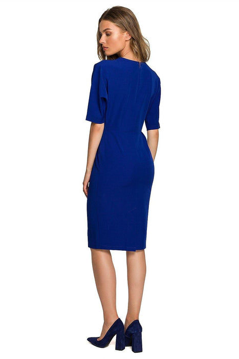 Elegant Envelope Dress with Batwing Sleeves